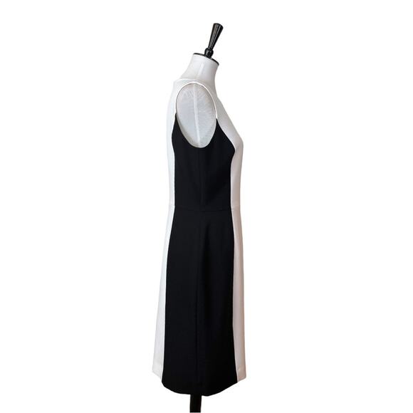 Preston & York Women’s Dress Sheath Classic Black White Color Block Size 8 - Picture 3 of 10